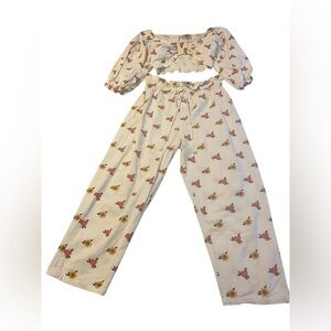 Farm Rio M Stitch Floral Two-Piece Set